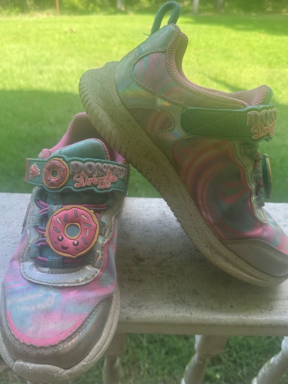 Skechers Kids Pink & Teal Donut Sneakers